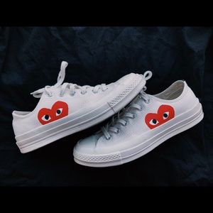 WOMENS CONVERSE x CDG PLAY LOWTOP SNEAKER